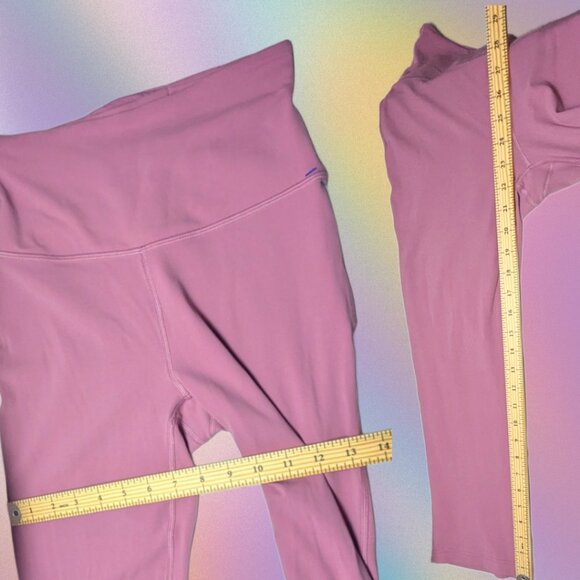 NWT Lululemon Groove SHR Crop 23" Magenta Glow Nulu Flared Leggings Size 4 - Picture 3 of 5